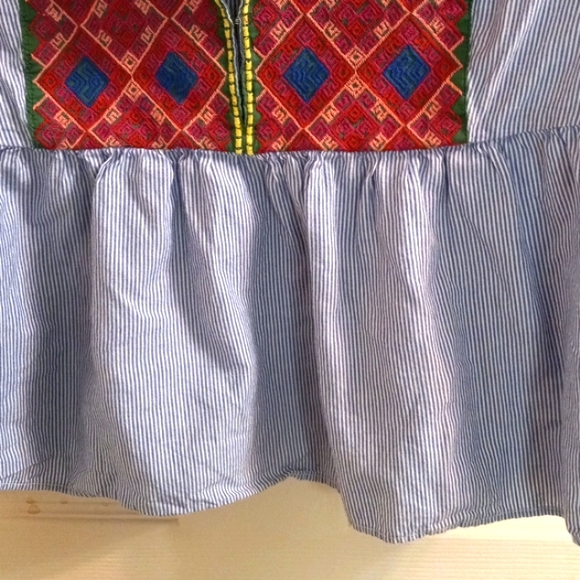 American Eagle Outfitters EUC Top Blouse ShirtS/P Embroidery Boho.Spring… - Picture 7 of 8